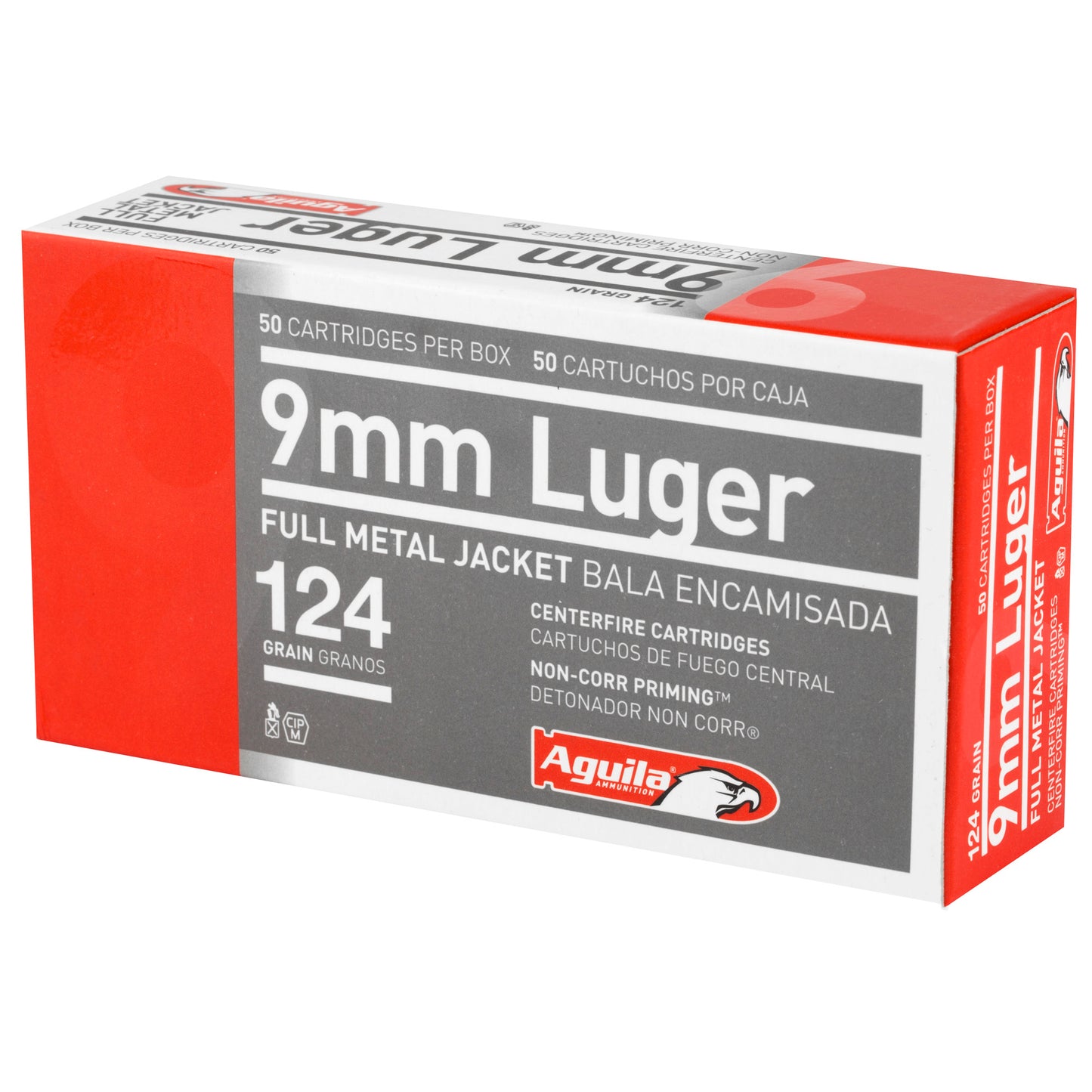 Aguila Ammunition 9MM 124GR FMJ 50RD