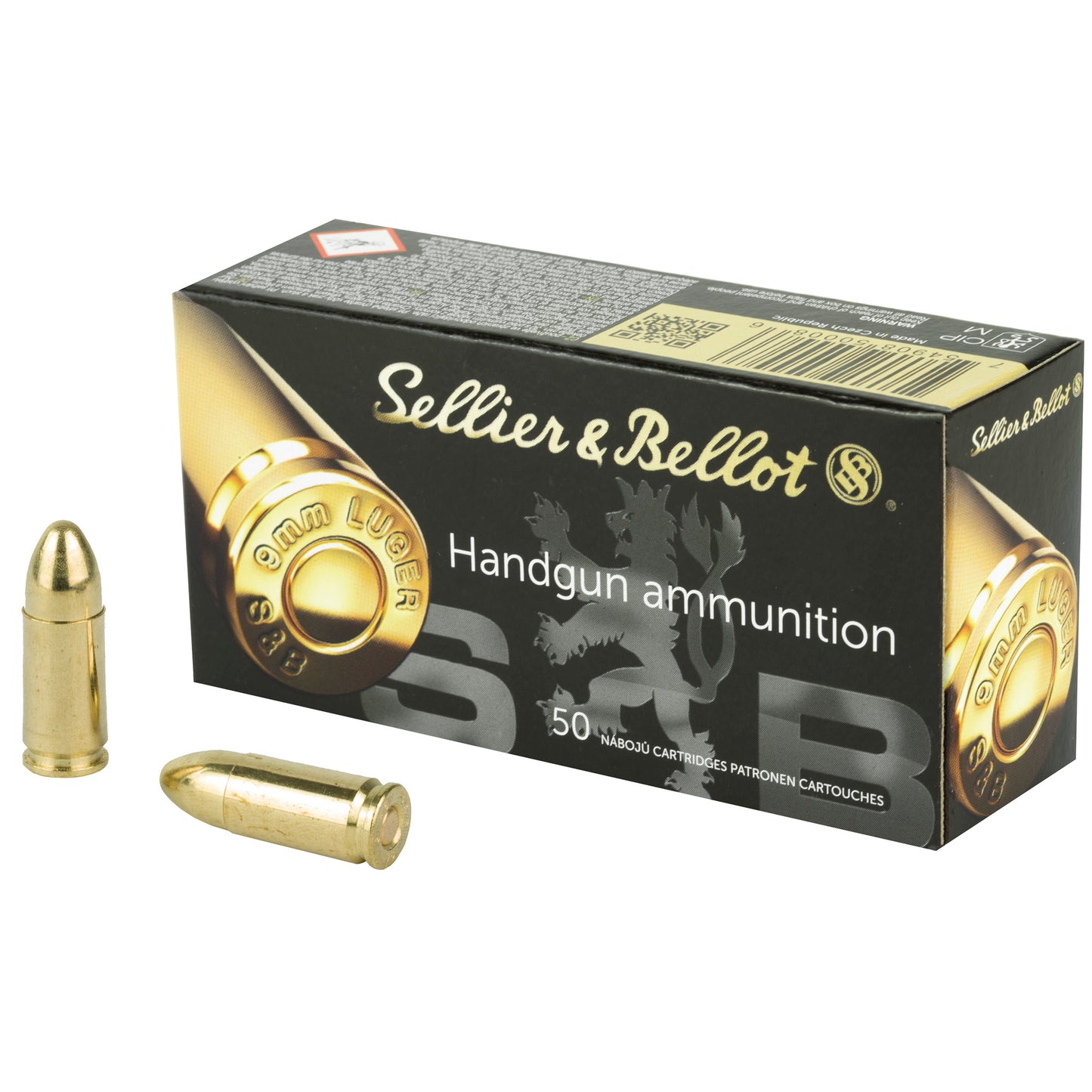 S&B 9MM 115GR FMJ 50RD