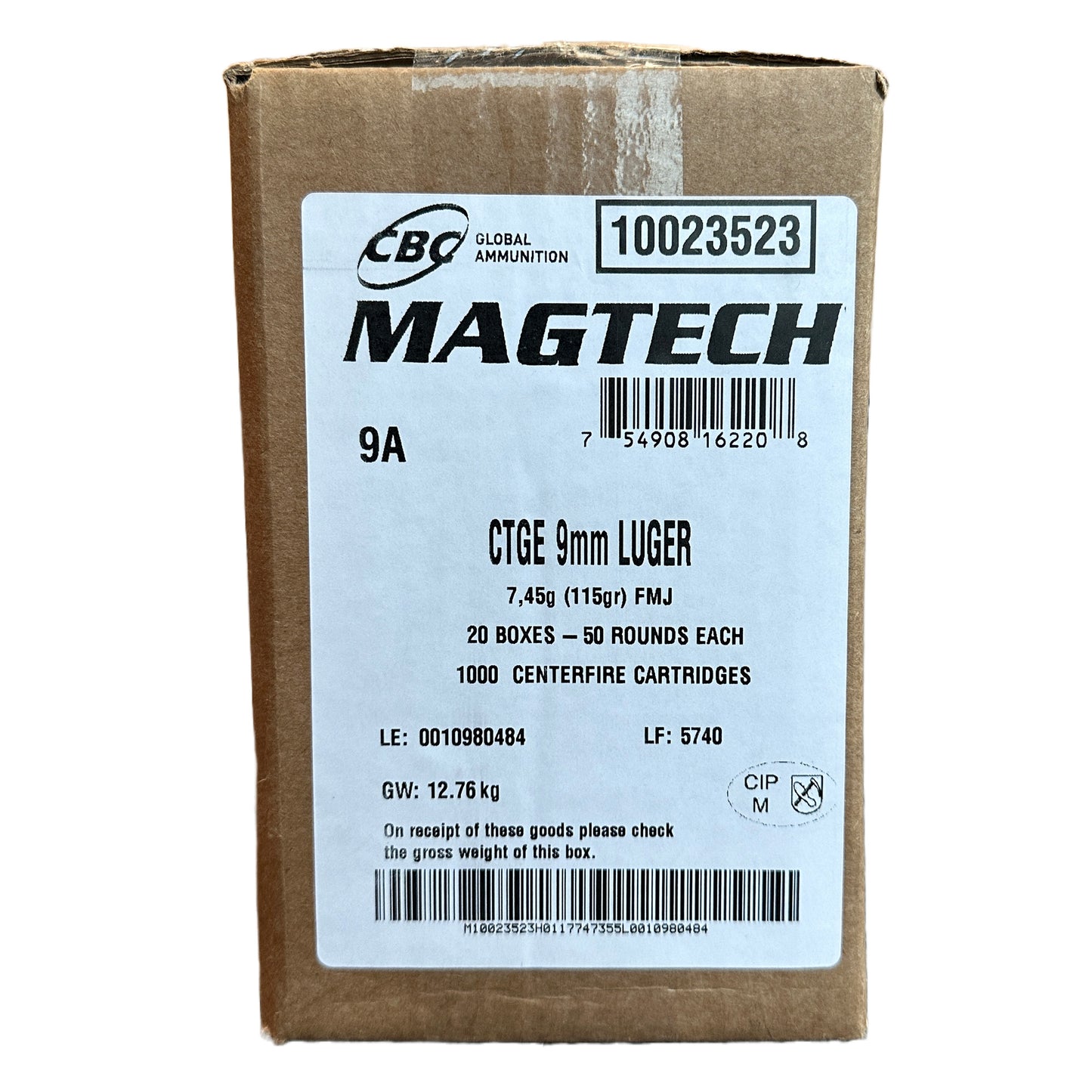 MAGTECH 9MM 115GR FMJ 1000RD