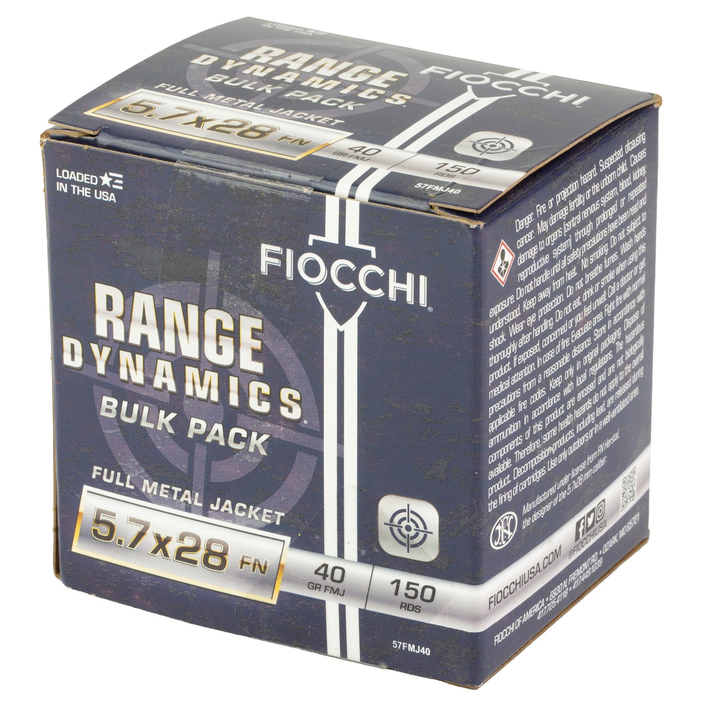 FIOCCHI RD 5.7X28MM 40GR FMJ 150RD