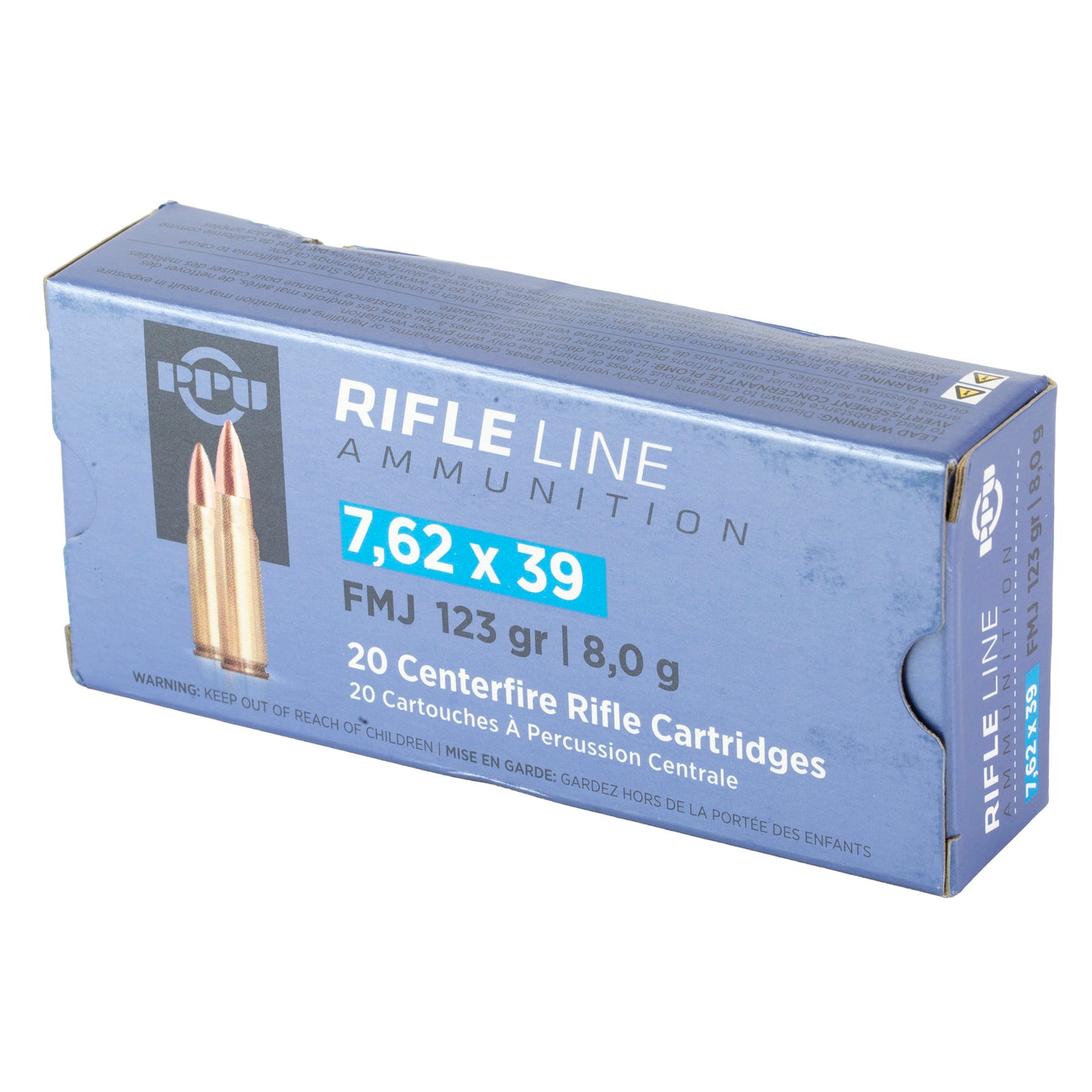 PPU 7.62X39 FMJ 123GR 20RD