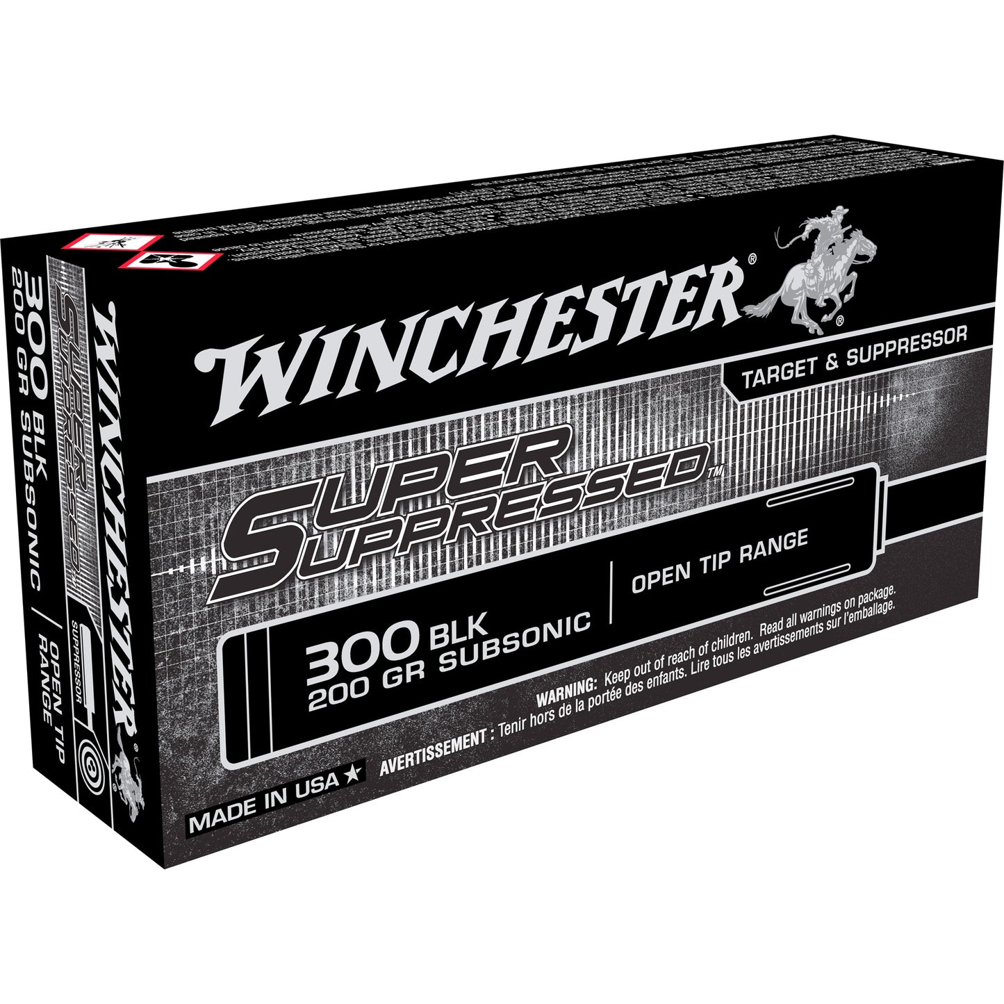 Winchester Super Suppressed 300 BLKOUT200GR Open Tip 20RD