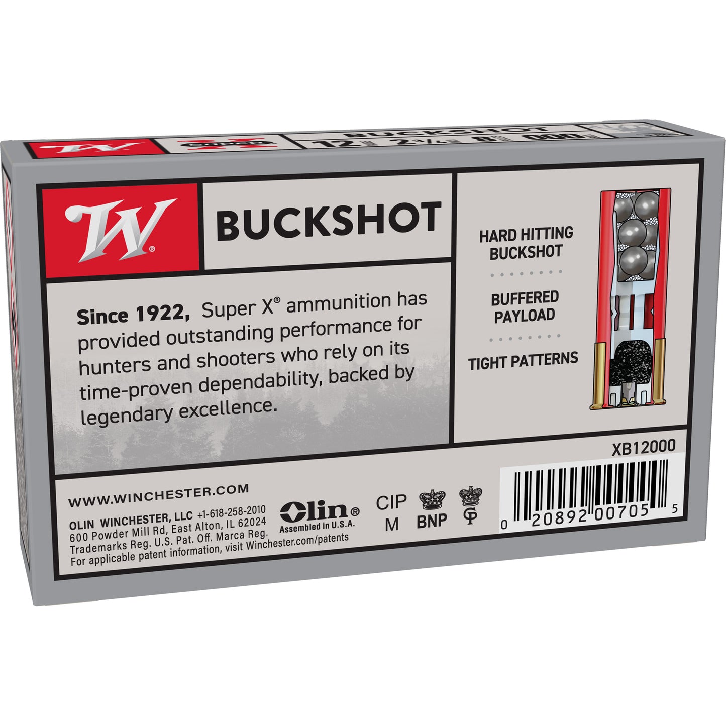 Winchester Super-X 12 Gauge Buckshot 5RD