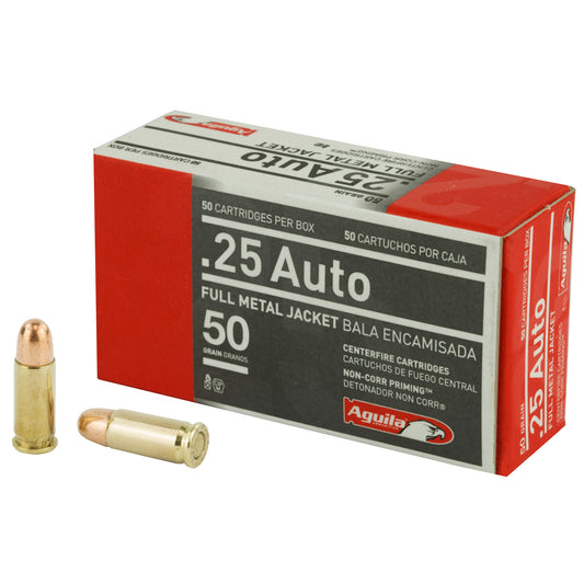 Aguila Ammunition 25 ACP 50GR FMJ 50RD