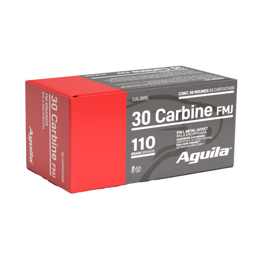 Aguila Ammunition 30 CARB 110GR FMJ 50RD