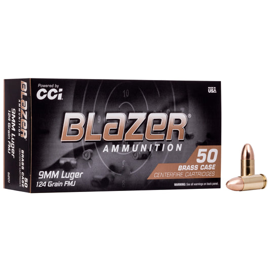 BLAZER BRASS 9MM 124GR FMJ 50RD