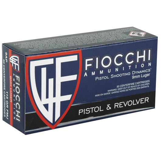Fiocchi Ammunition 9MM 115GR FMJ 50RD