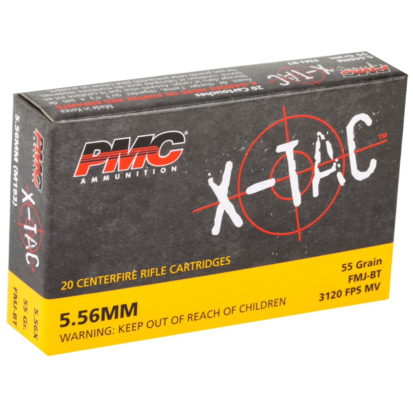 PMC Ammunition 556NATO 55GR FMJ 20RD