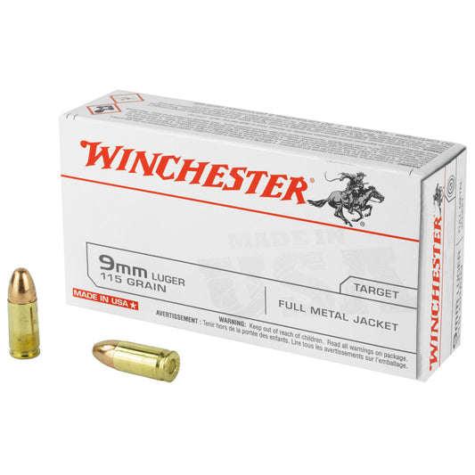 Winchester 9MM 115GR FMJ 50RD