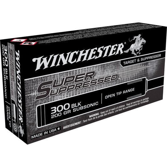 Winchester Super Suppressed 300 BLKOUT200GR Open Tip 20RD