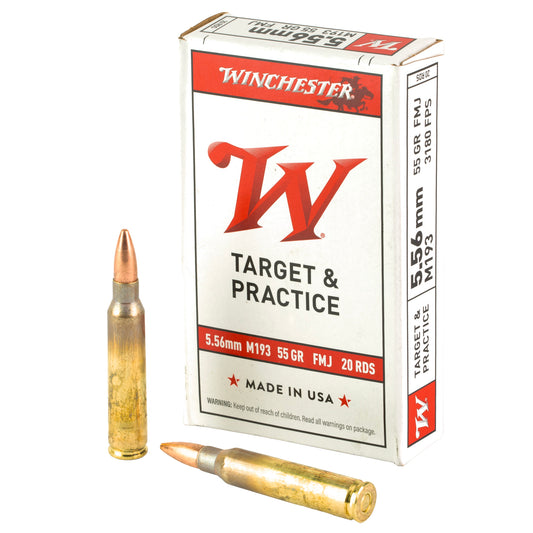 Winchester Ammunition M193 556NATO 55GR FMJ 20RD
