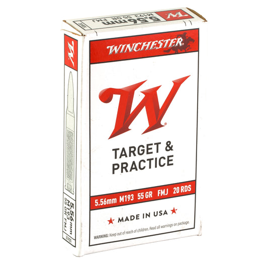 Winchester Ammunition M193 556NATO 55GR FMJ 20RD
