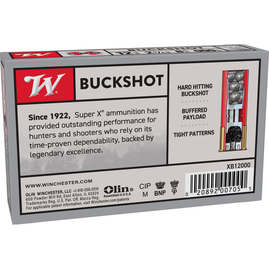 Winchester Super-X 12 Gauge Buckshot 5RD